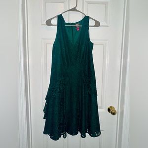 Vince Camuto lace tiered party dress